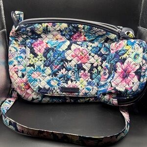 Vera Bradley Floral Quilted Women's Purse with cosmetic small bag